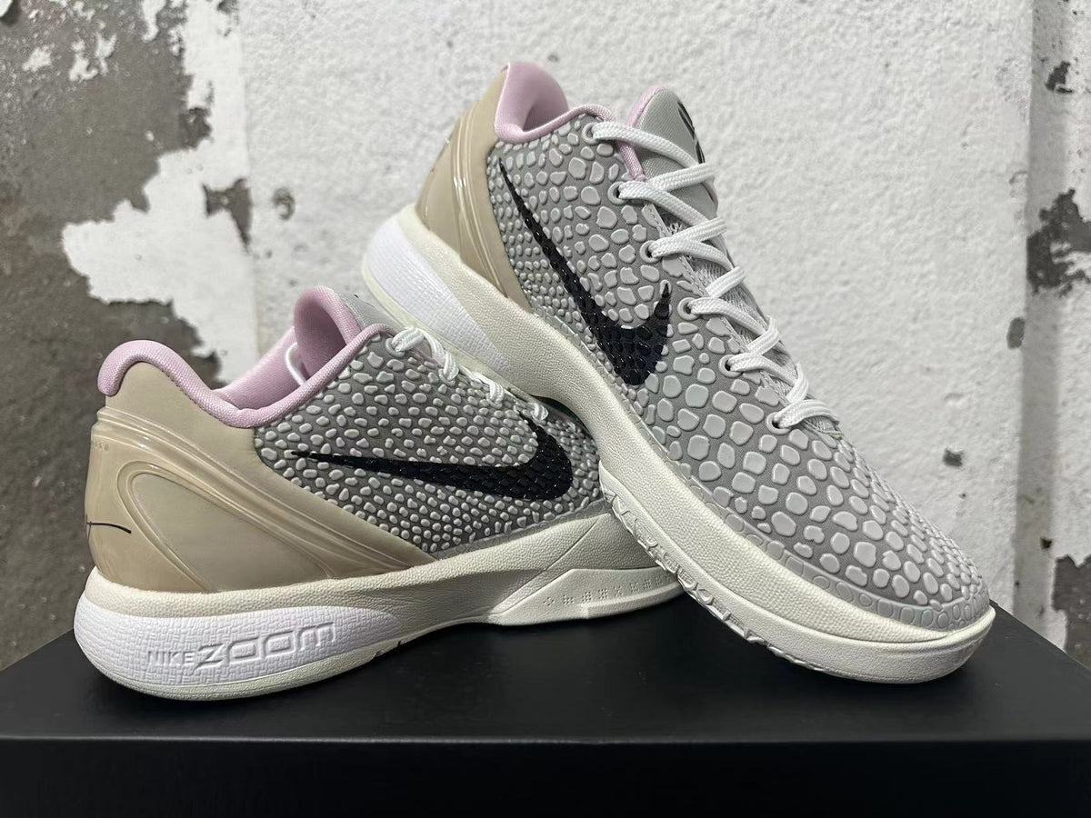 Nike Kobe 6 Protro White Grey Basketball Shoes