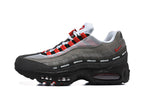 Nike Air Max 95 UNDEFEATED Sneakers in Grey, Black and Red
