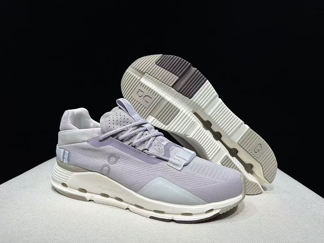 On Cloudnova 2 Sneakers in Gray and Purple