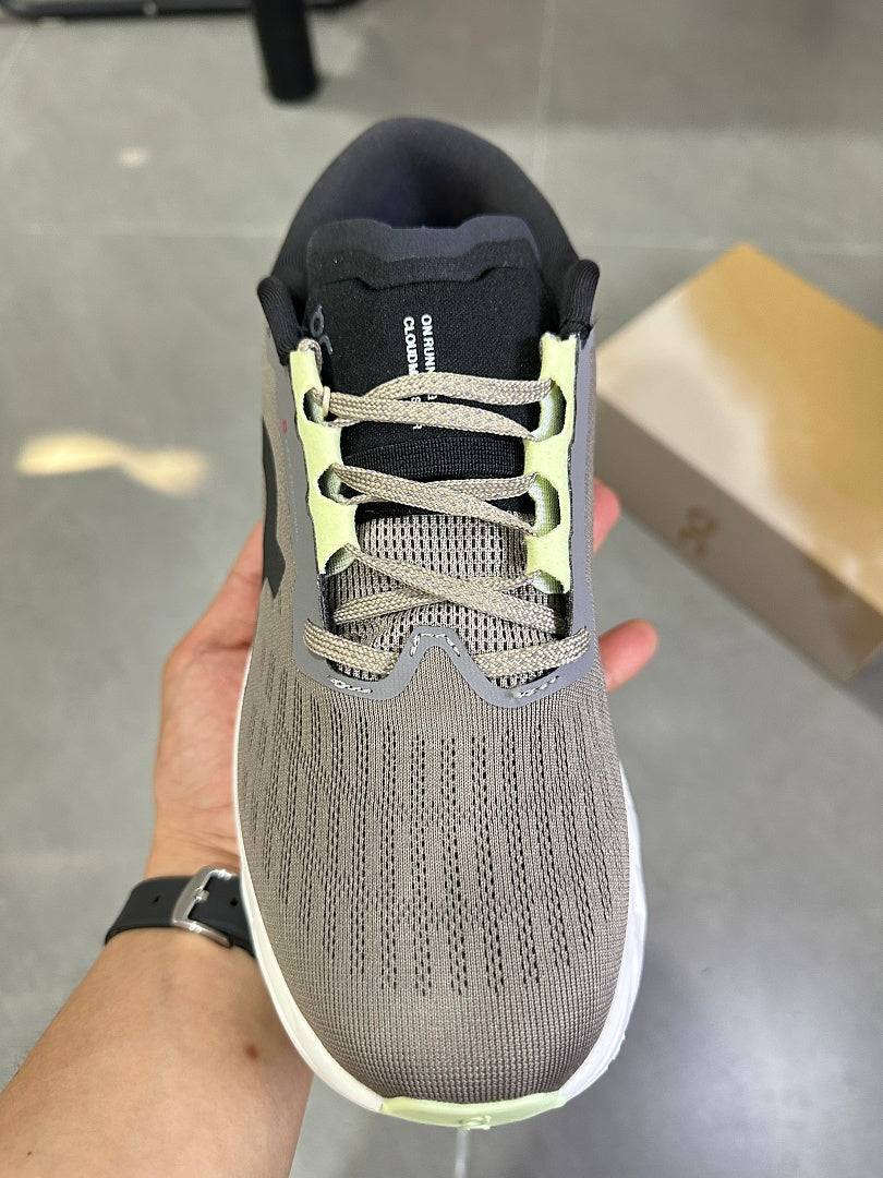 On Running Cloudmonster 2 Running Shoes in Gray and Lime