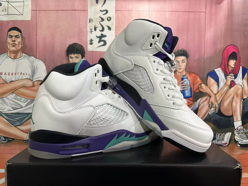 Jordan Air Jordan 5 Retro White Grape Sneakers