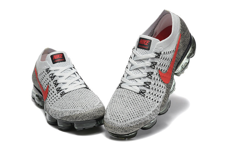 Nike Air VaporMax Flyknit 849558-020 Grey Red Sneakers