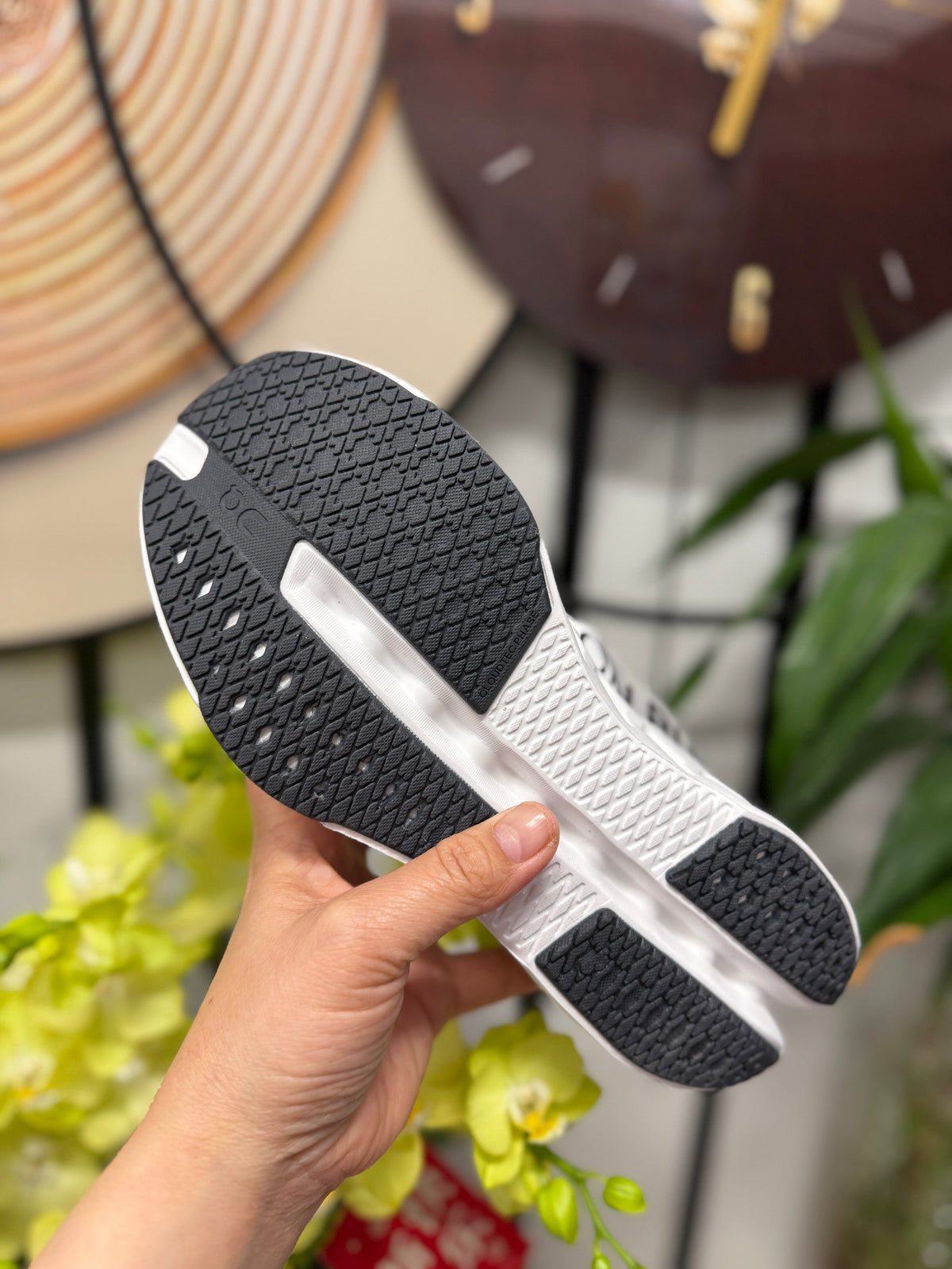 On Cloudsurfer Running Shoes in Silver and White