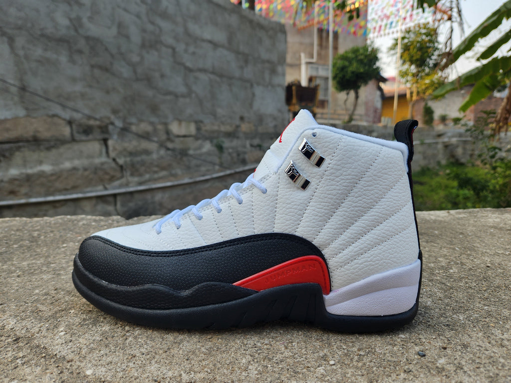 Jordan Air Jordan 12 White Black Red High-Top Sneakers