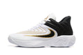 Nike Zoom Freak 5 Basketball Shoes White Black Gold