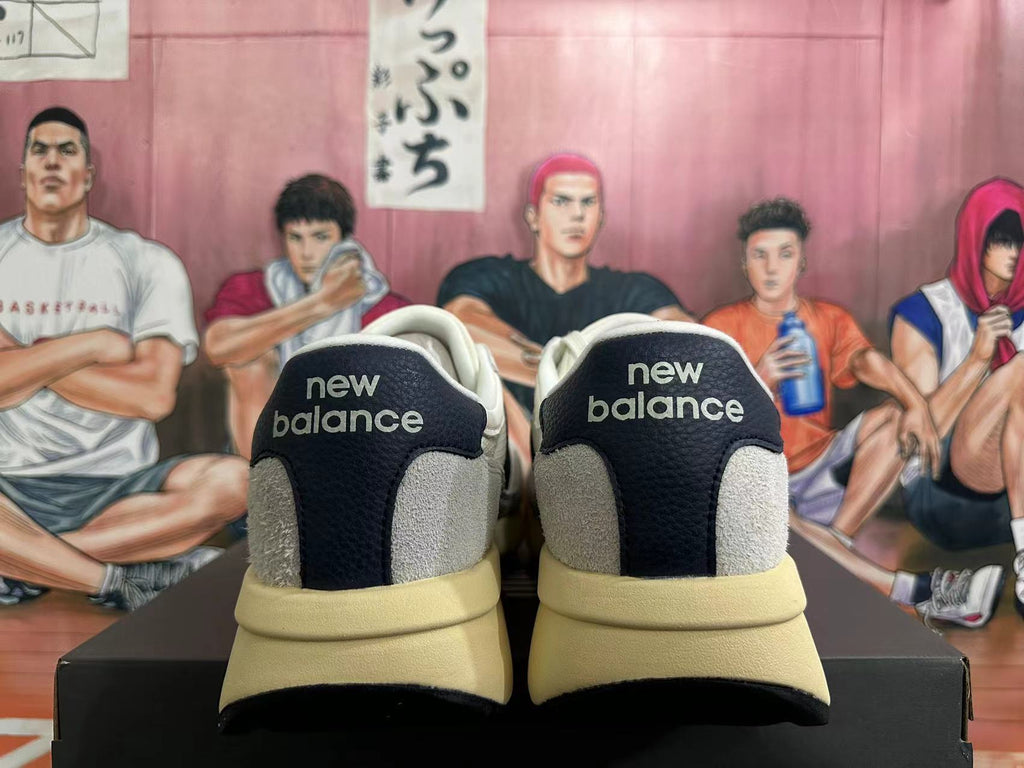 New Balance U370 Off-White and Black Sneakers