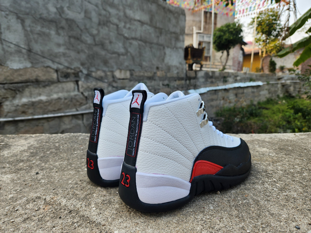 Jordan Air Jordan 12 White Black Red High-Top Sneakers