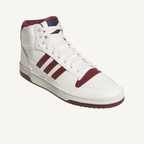 Adidas Men's White/Maroon Break Start Mid Sneakers, JR1453
