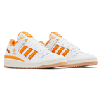 Adidas Men's White/Orange Forum Low CL Sneakers, IH7831 (No Box)