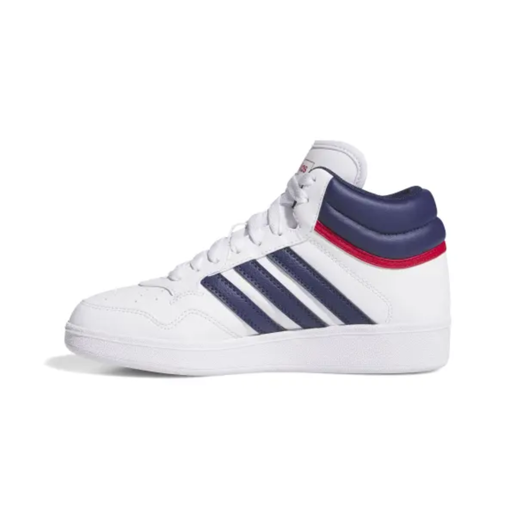 Adidas Kid's White/Blue Trainers Hoops 4.0 Mid Sneakers, JI0904