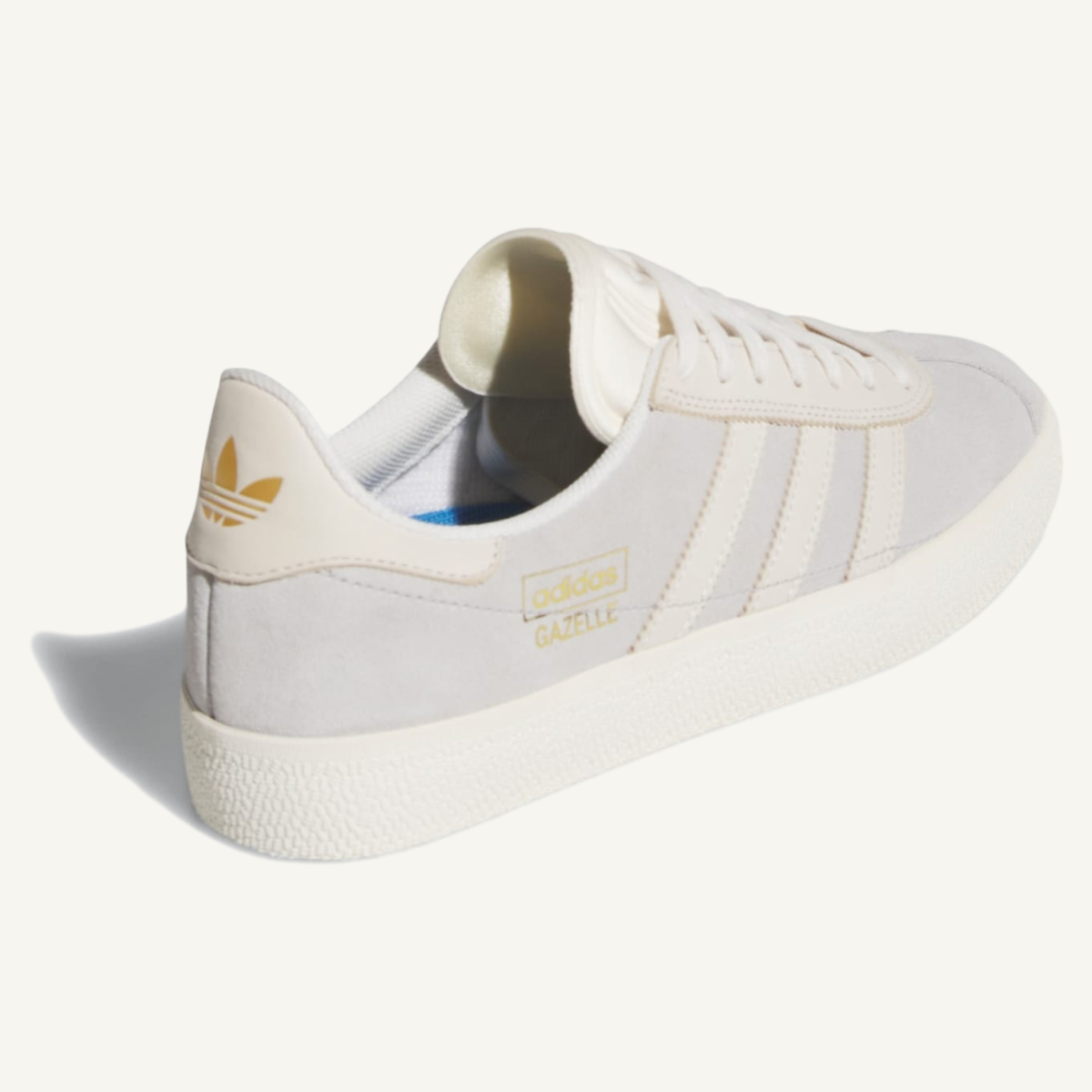 Adidas Originals Men's Grey/Chalk White Gazelle ADV Sneakers, JQ3723 (No Box)