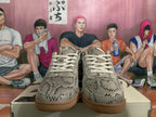 Nike Book 1 Gray Snakeskin-Pattern Sneakers