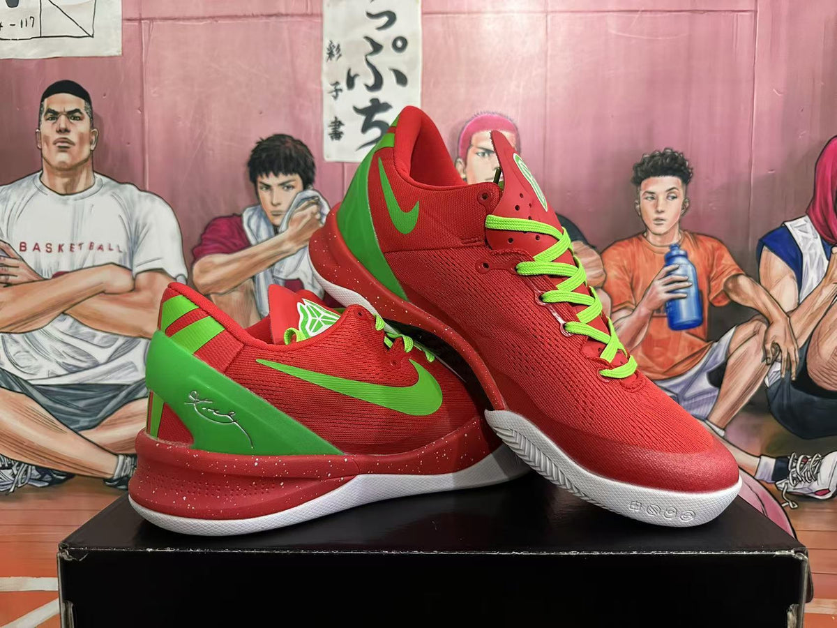 Nike Kobe Basketball Shoes Red Green