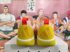 Basketball Sneakers in Pink and Yellow