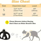 Escape-Proof Adjustable Reflective Mesh Pet Harness Set