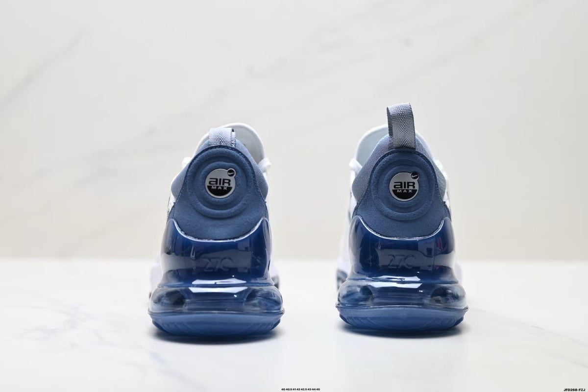 Nike Air Max 270 White and Blue Sneakers JFD268-FZJ