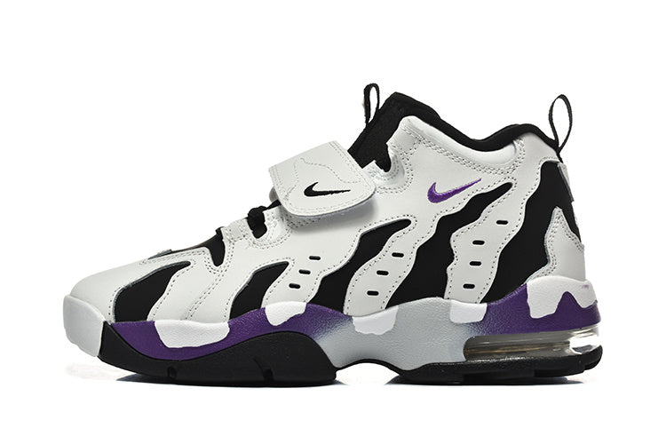Nike Air More Uptempo White Black Purple Sneakers