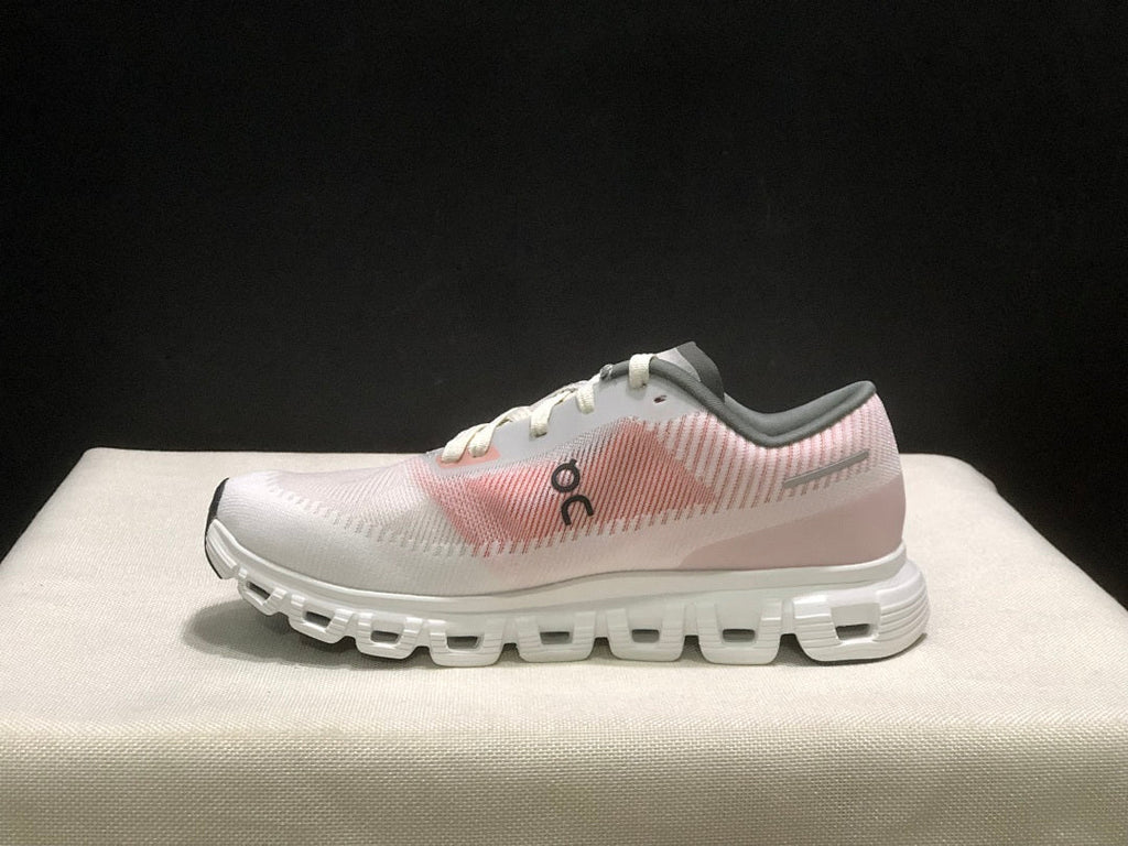 On Cloud 6 Push Sneakers in White and Pink