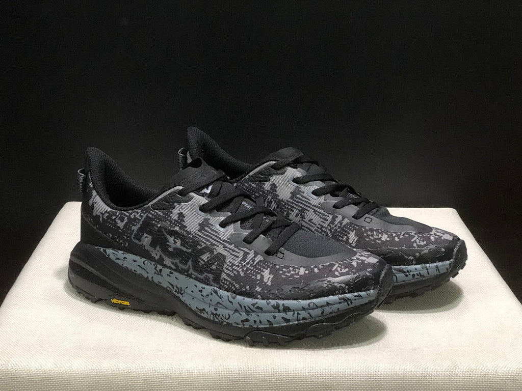 HOKA Speedgoat 6 Trail Running Shoes, Gray Black