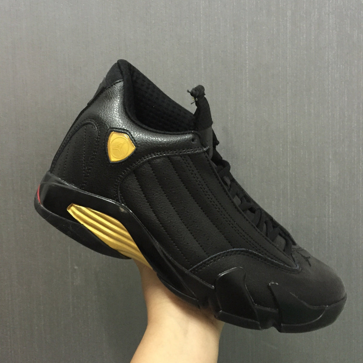 Jordan Air Jordan 14 Black Gold High-Top Sneakers
