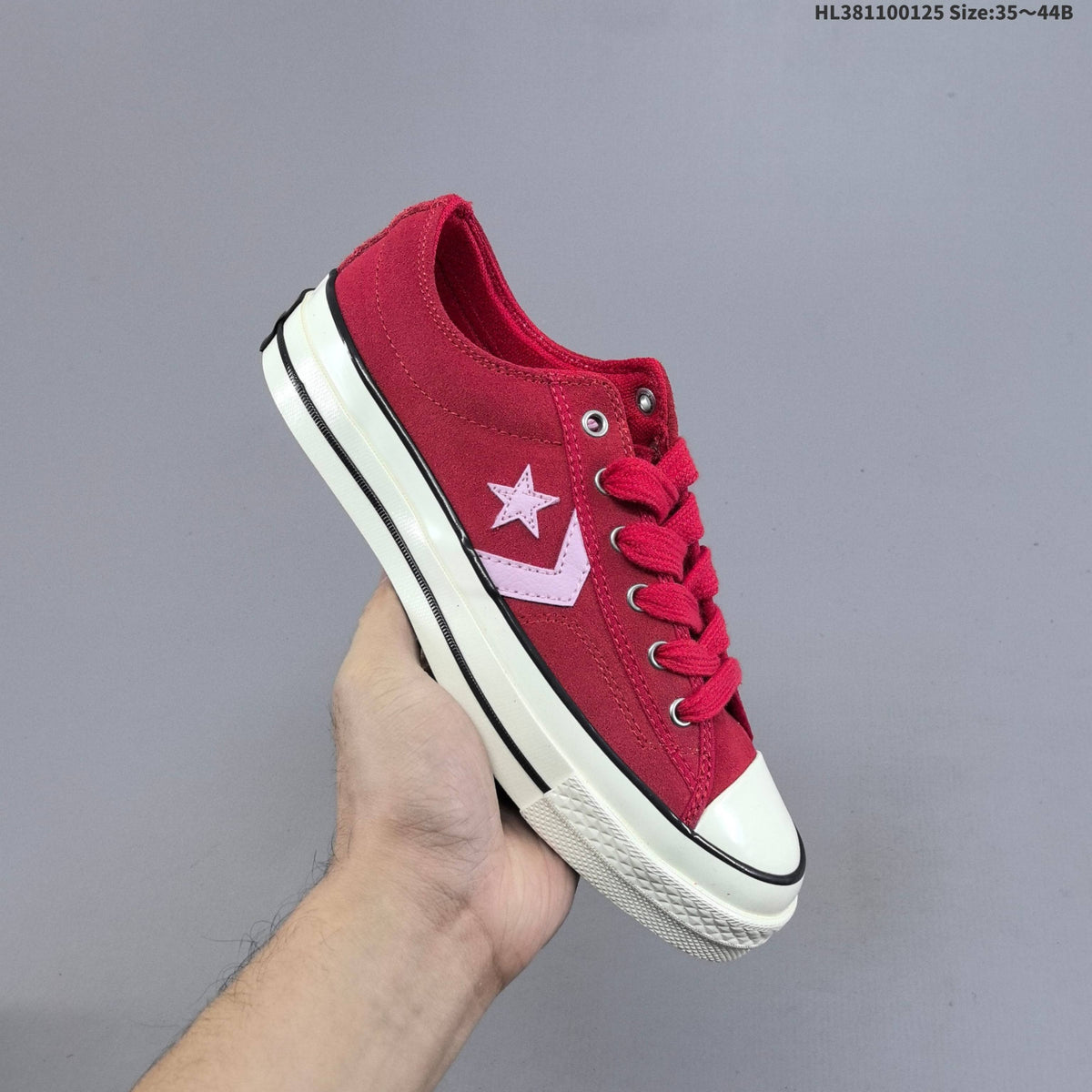 Converse Star Player Ox Low-Top Sneakers in Navy/White