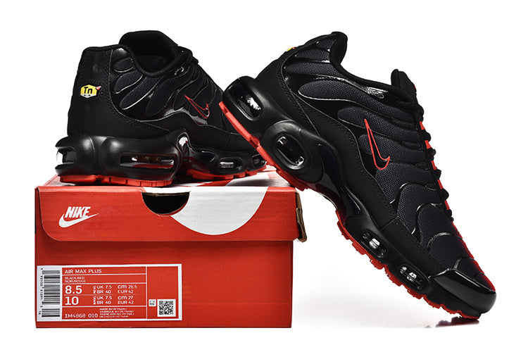 Nike Air Max Plus Sneakers in Black and Red