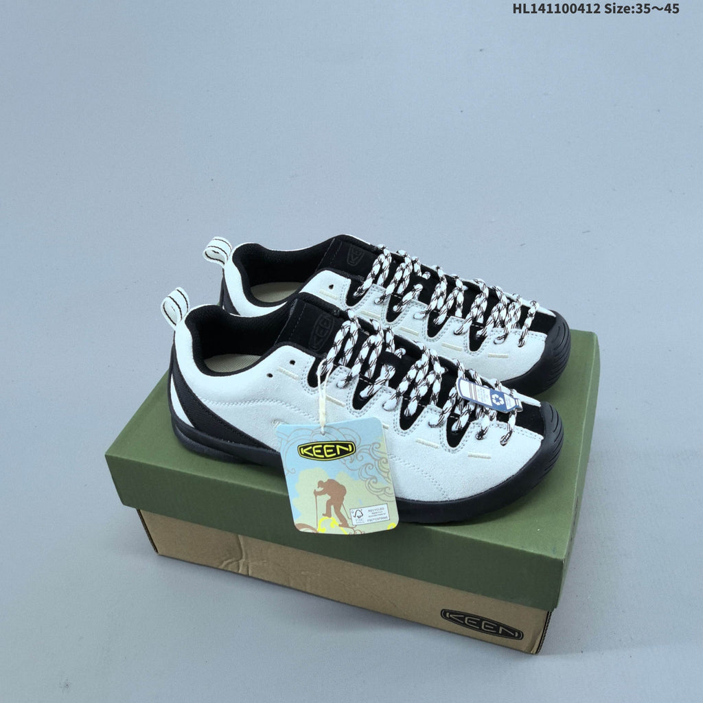 KEEN Jasper Low-Top Outdoor Sneakers White Black 1022266