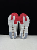 On Cloudnova Form 2 White and Red Sneakers
