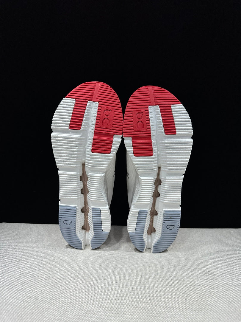 On Cloudnova Form 2 White and Red Sneakers