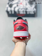 Jordan Air Jordan 1 Low Sneakers Black White Red