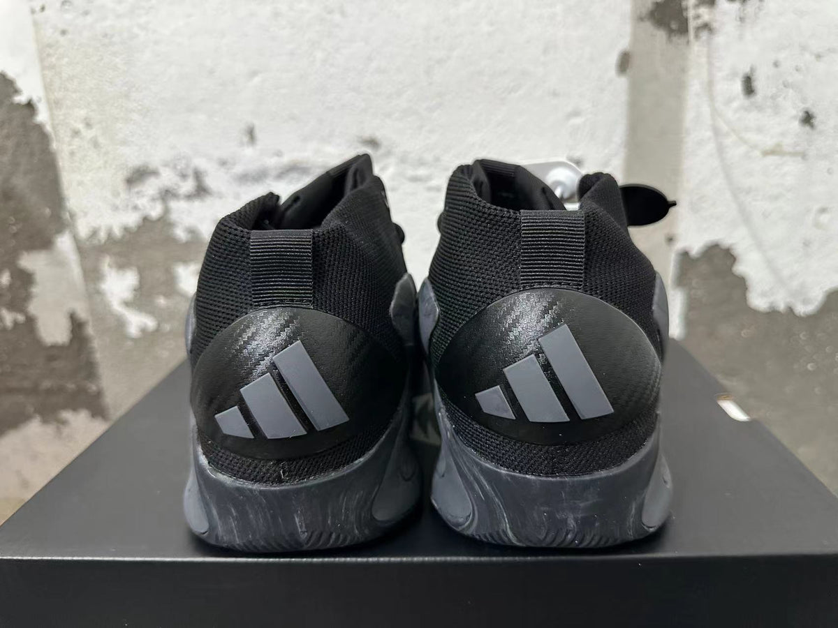 Black High-Top Basketball Sneakers with Textured Side Panels