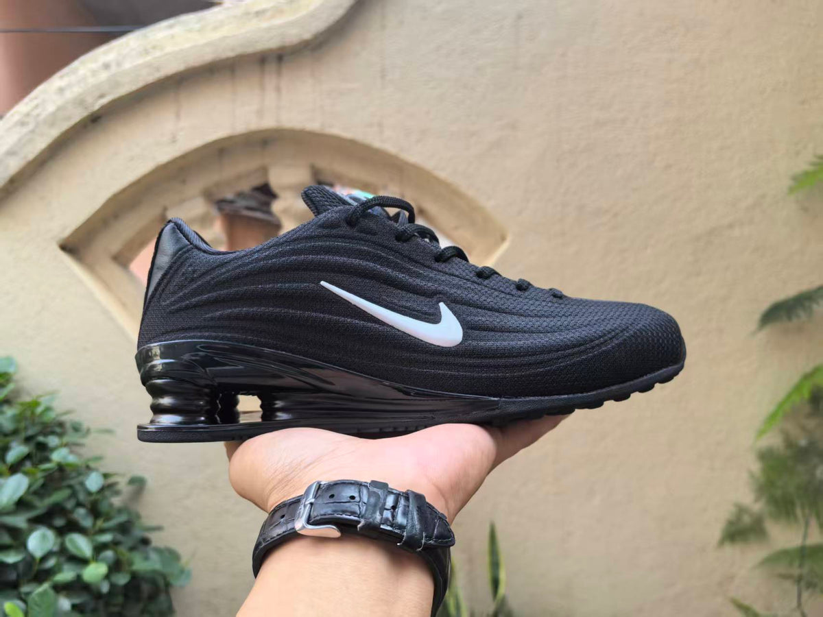 Nike Shox-Style Low-Top Sneakers with Spring Heel