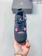 Jordan Panda Low-Top Kids Basketball Sneakers Black Pink