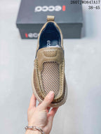 ECCO Slip-On Mesh Sneakers Olive Tan 2607 JWD847A17
