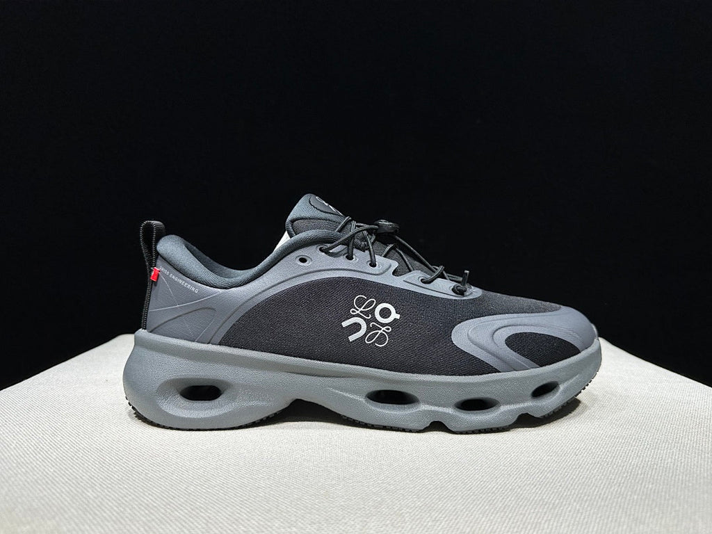 On x Loewe Cloudventure 3.0 Sneakers, Black and Grey