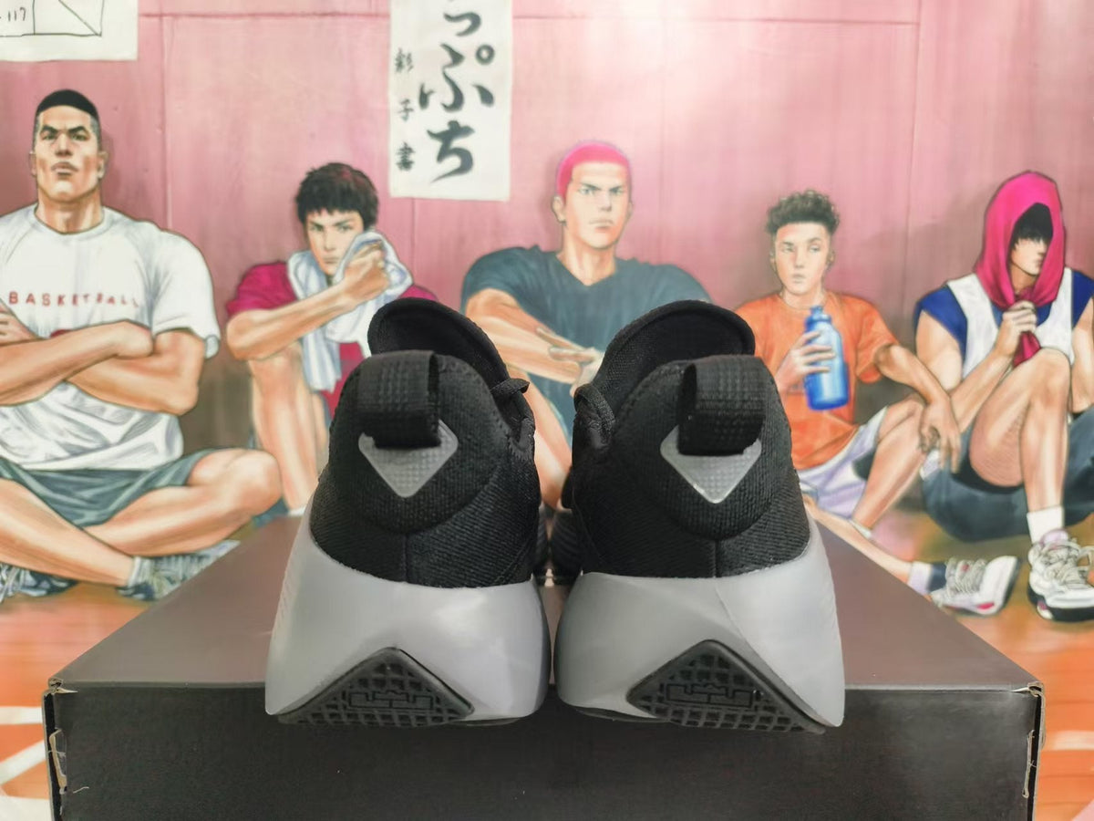 Nike Black and Grey Basketball Sneakers