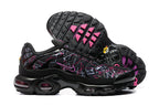Nike Air Max Plus Black and Pink Graphic Sneakers