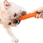 Bite-Resistant Carrot Rope Knot Chew Toy for Pets