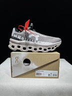 On Cloudmonster Sneakers in Cinder Fog