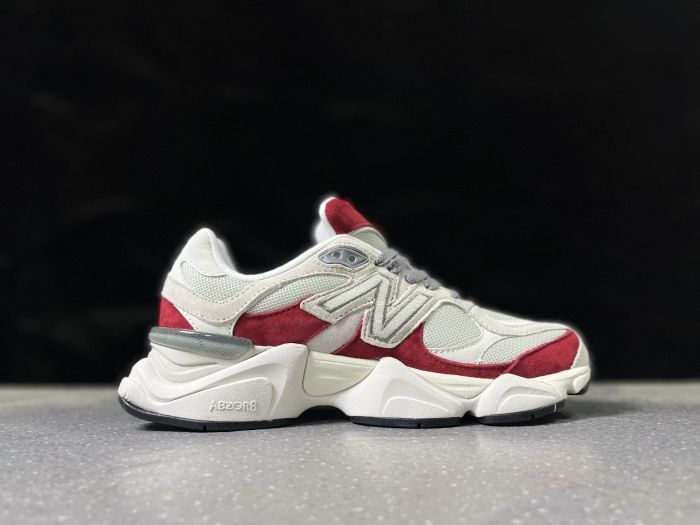 New Balance U9060JBE Sneakers in Cream and Red