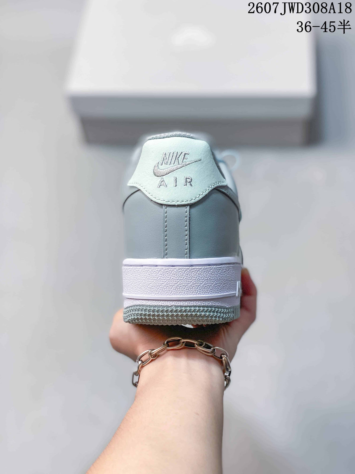 Nike Air Force 1 '07 Low Sneakers Light Blue and White
