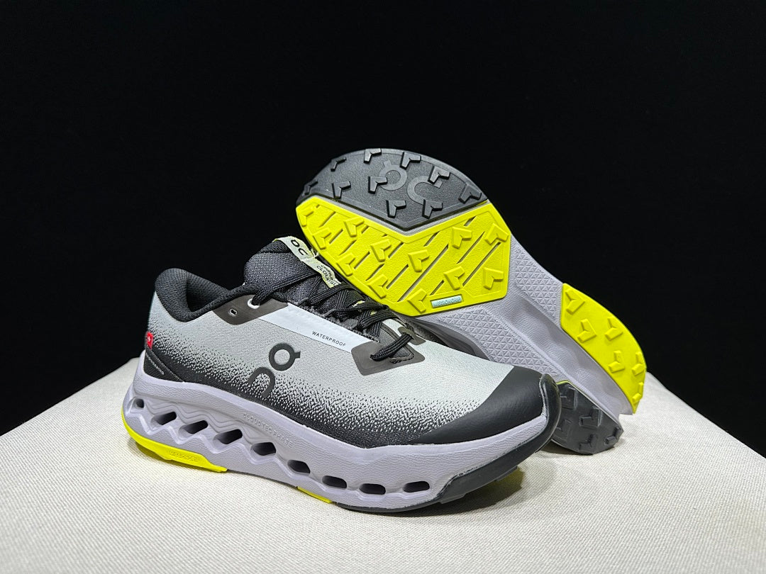 On Cloudsurfer Trail 2 WP Trail Running Shoes Black Grey