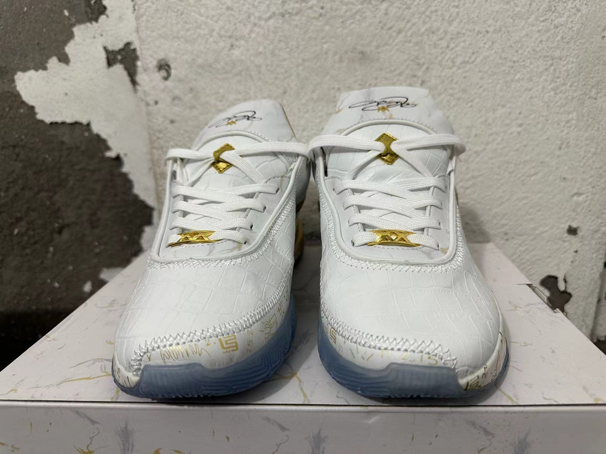 Nike LeBron 21 Basketball Shoes White Gold