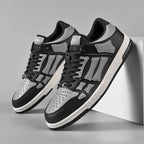 AIVIIRI Black and Gray Low-Top Sneakers