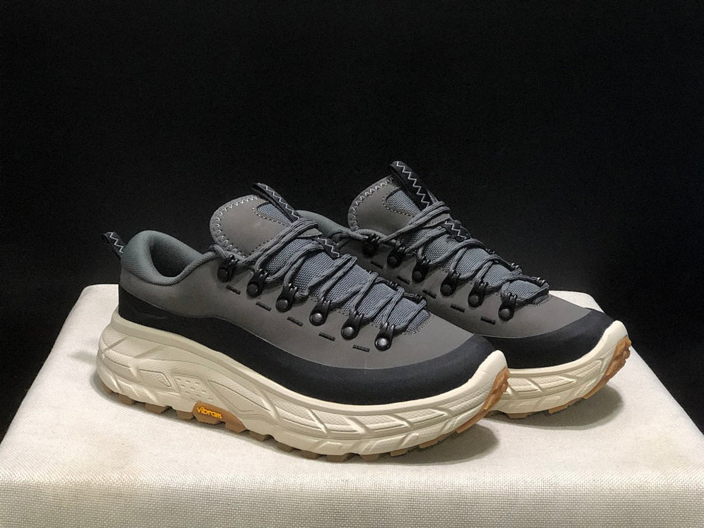 HOKA Tor Summit Trail Shoes in Gray and Black