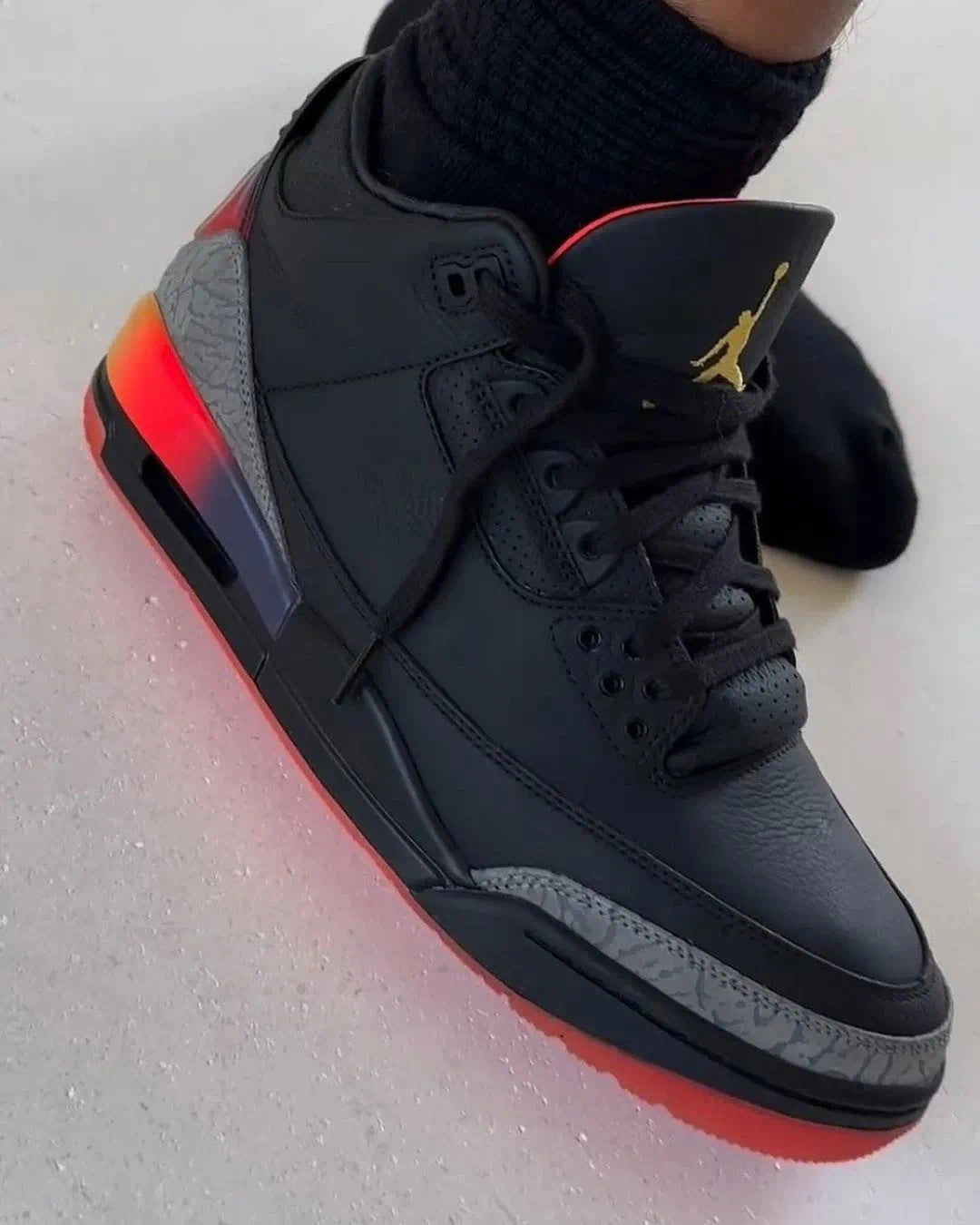 Jordan 3 J Balvin Rio Black Sneakers FN0344-001
