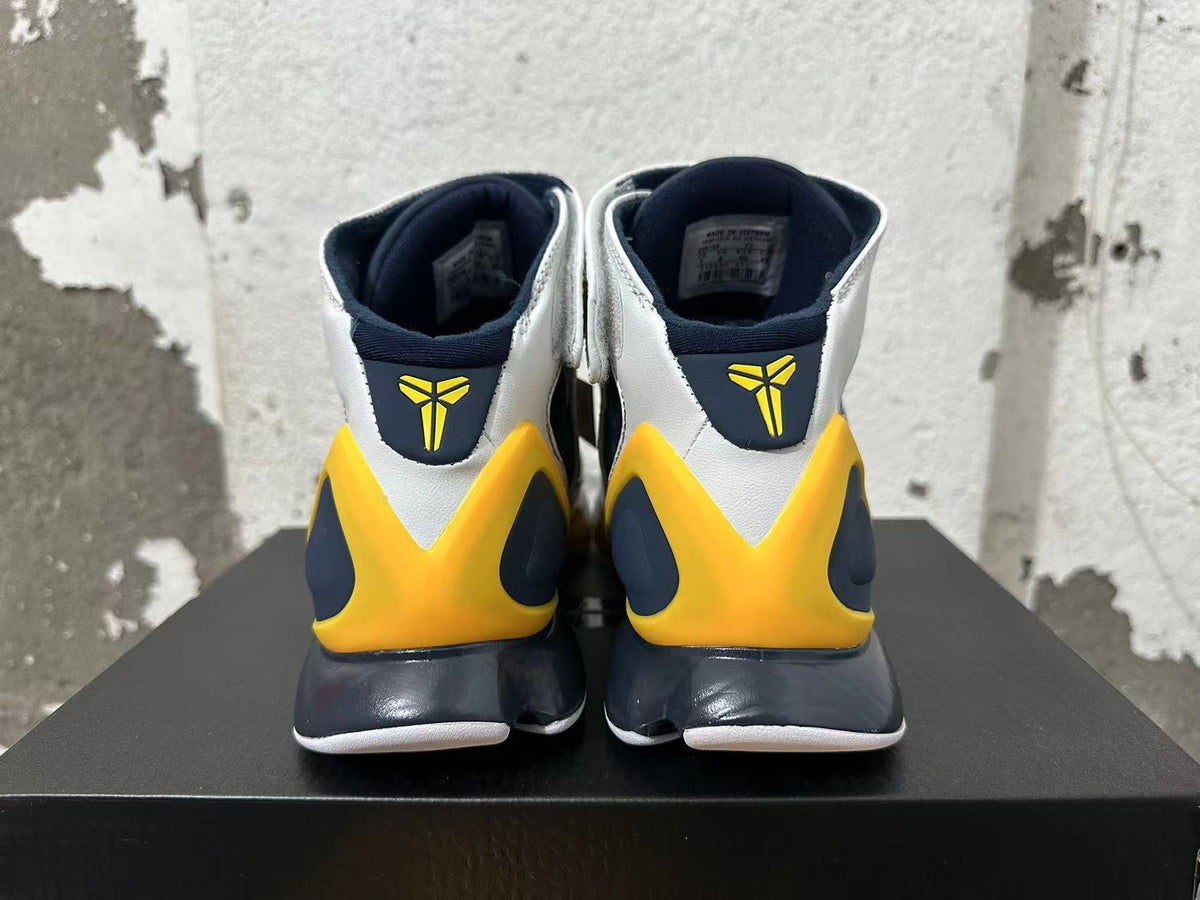 Nike Kobe 2K5 Basketball Shoes Grey Blue Yellow