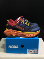 HOKA Skyline Float X Trail Sneakers Navy Orange
