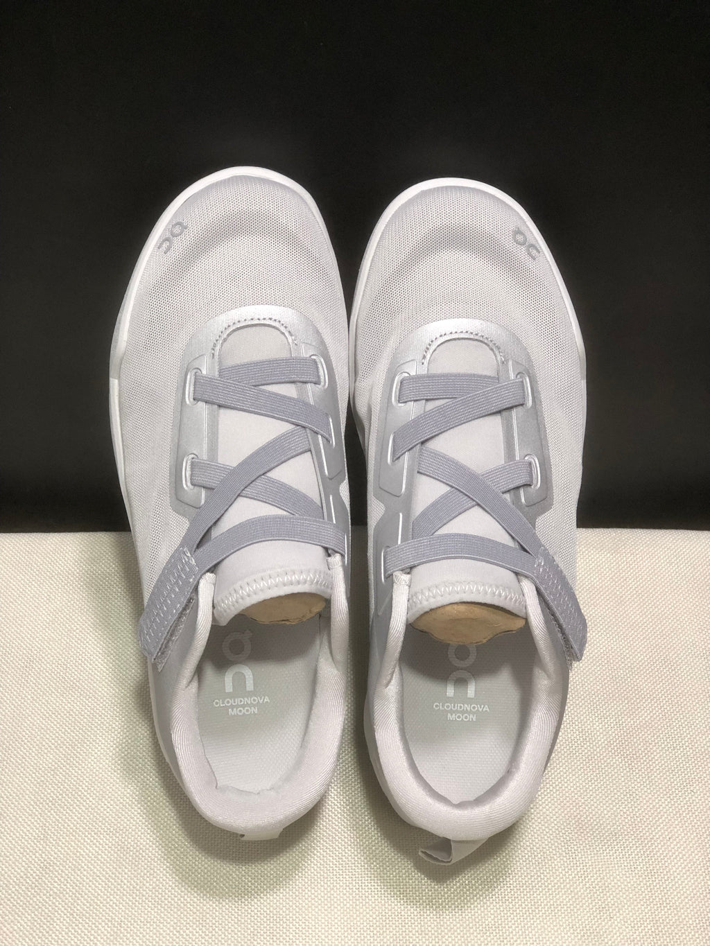 On Cloudnova Moon Sneakers in White and Gray