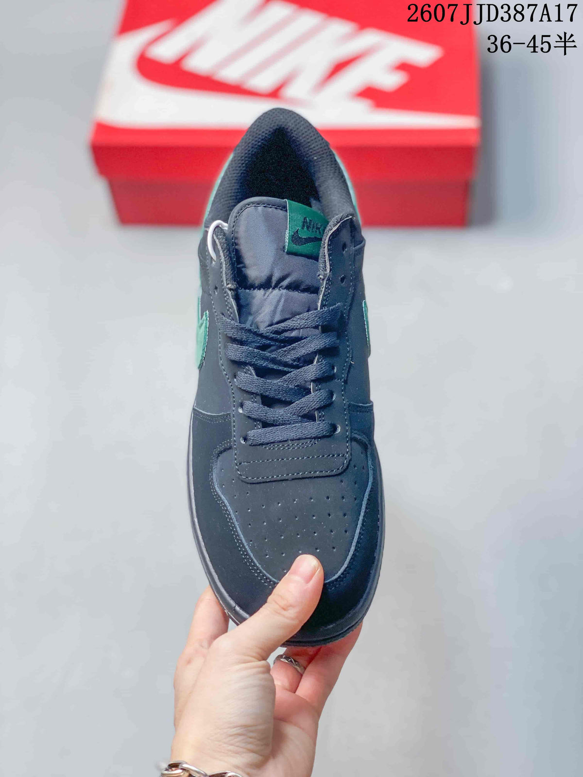 Nike Big Nike Low Lux Sneakers Black Green JD387A17
